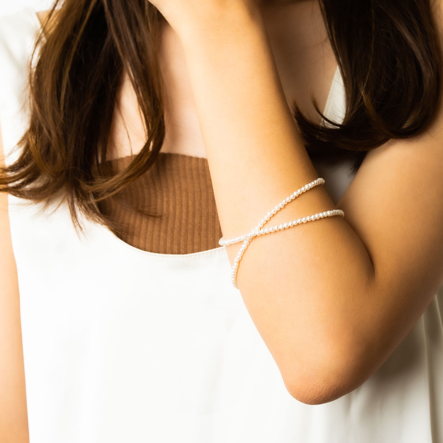 Pearl(3.5mm) Necklace Bracelet 2WAY