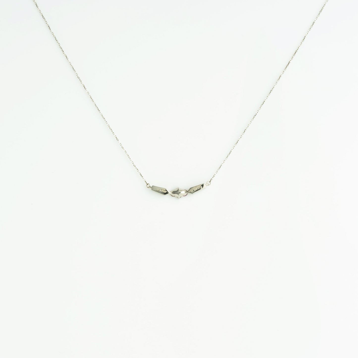 Est LiLas Pt950 Ruby Necklace Ring Set
