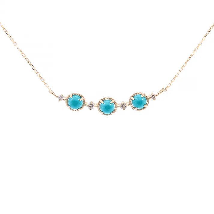 Est LiLas K10YG Turquoise 3pc Necklace